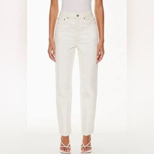 Aritzia Denim Forum 90s Boyfriend High Rise Loose Jean in Bone